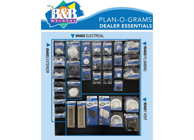 B&B Molders - Plumbing Essentials Planogram - 94600