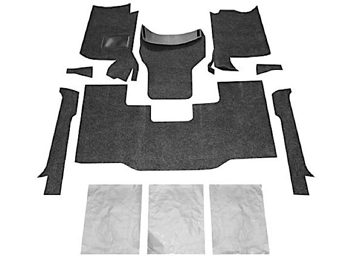 BedRug - 7695  Jeep Cj7/yj Front Kit 8pc Floor Kit (includes Heat Shields) Bedrug - BRCYJ76F