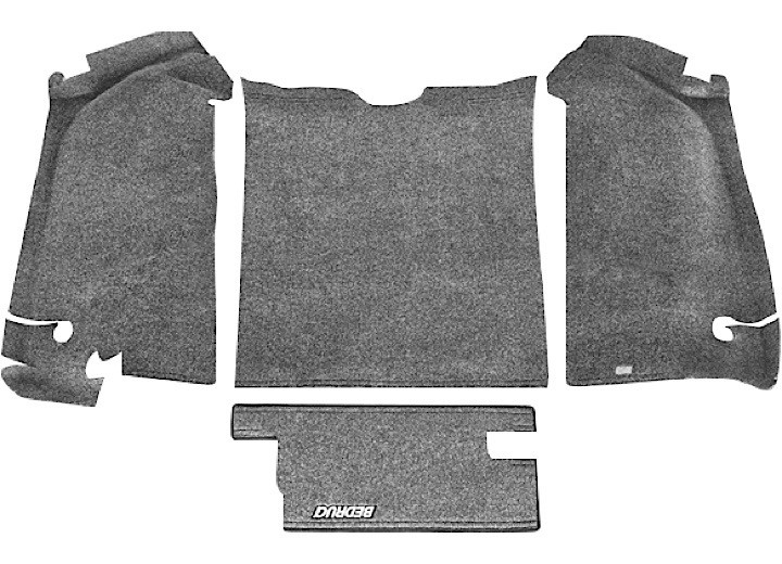 BedRug - 0406 Wrangler Lj Unlimited 4pc Rear Cargo Kit Gray Bedrug Includes Tailgate & Tub Liner - BRLJ04R