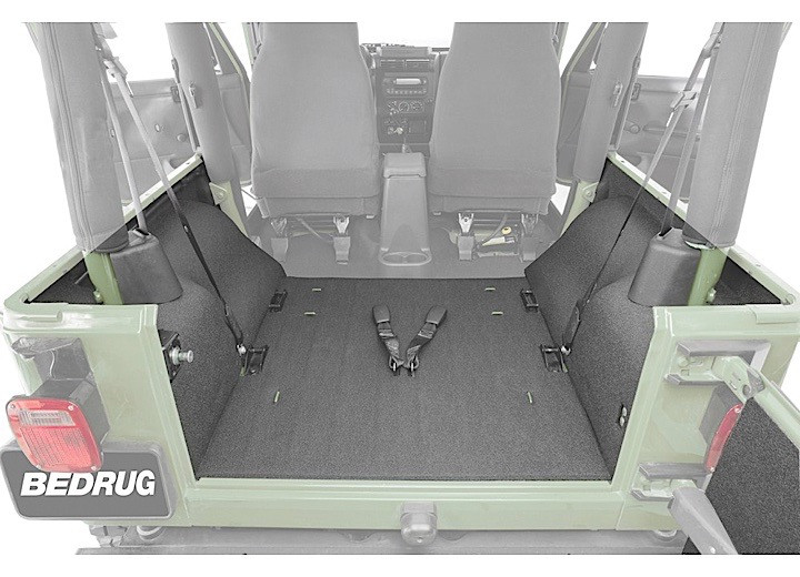 BedRug - 9706 Wrangler Tj 4pc Rear Composite Cargo Kit Gray Bedtred(includes Tailgate) - BTTJ97R