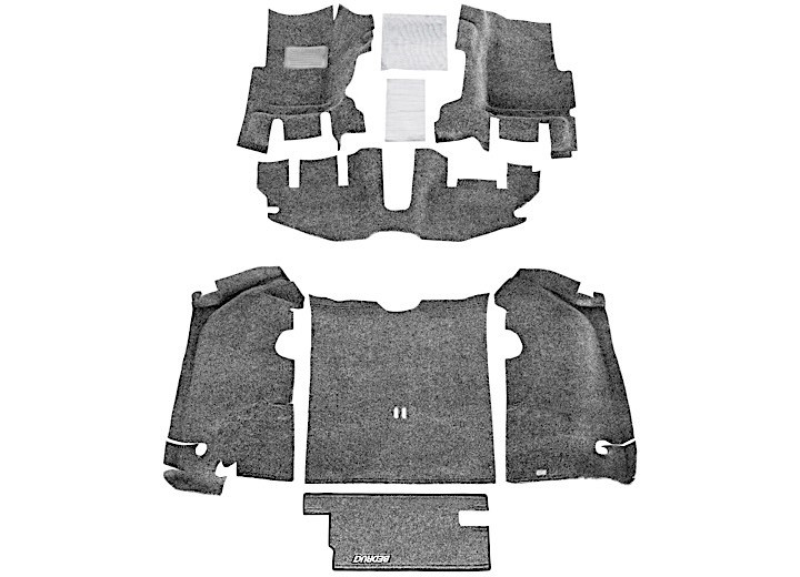 BedRug - 9706 Wrangler Tj W/console 3pc Front & Rear Carpet - CBRTJ97