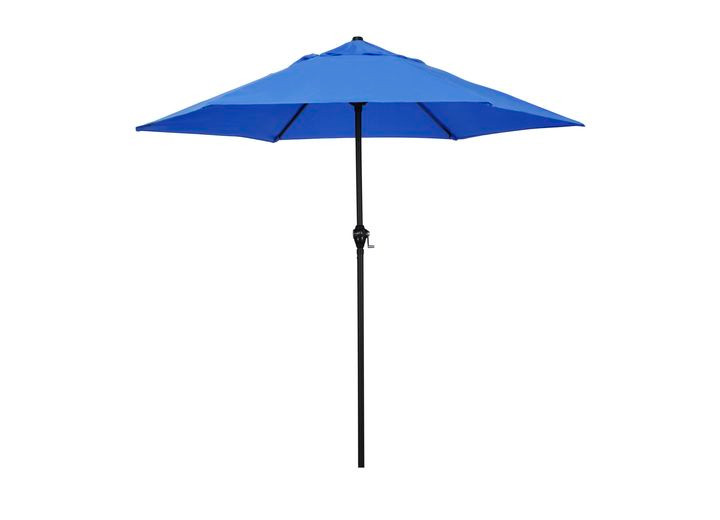 California Umbrella - Eco Series 9ft Crank Lift Push Tilt Steel Market Umbrella In Pacific Blue Polyester - ECO906D709-P01