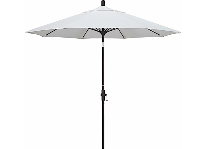 California Umbrella - Sun Master Series 9ft Alum/fiberglass Crank Collar Tilt Market Umbrella In Natural Sunbrella - GSCUF908117-5404