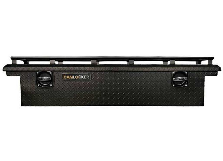 Cam Locker - Cam 63in Utv Crossover Toolbox W/ Rail Low Profile For Polaris Ranger 1500 Matte Black - TBCAM_SXS63LP_RLMB