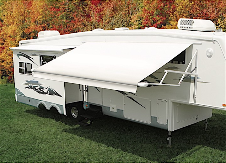 Carefree of Colorado - Cuttofit Patio Vinyl Fabric 17ft 2in White - JG184F4F-MP