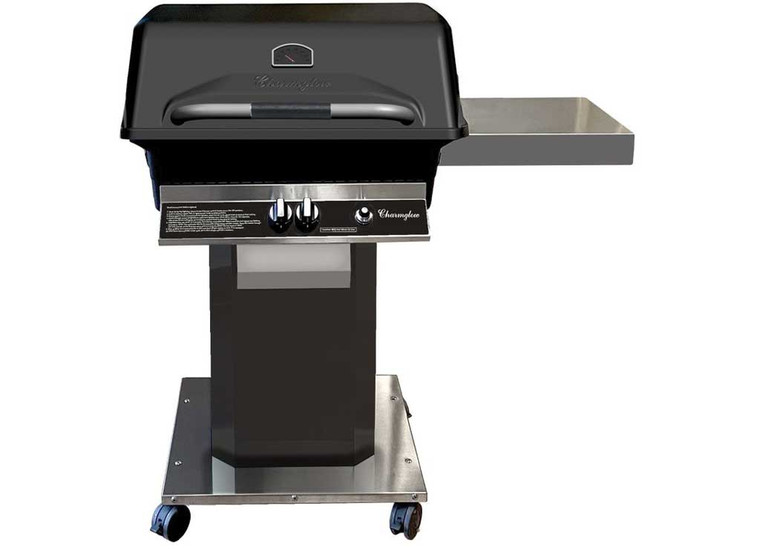 Charmglow - Black Lp Metro Series40000btu Cast Aluminum Head Stainless Grids Ideal Outdoor Bbqs - CHRM40B-P