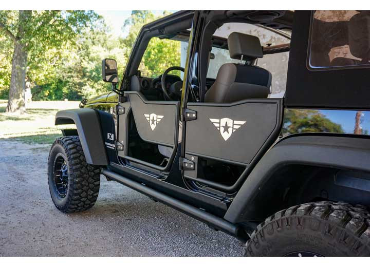 Combat Off Road - 18c Wrangler/gladiator Jl/jt Mission Doors Black  Front Pair - 35-1046