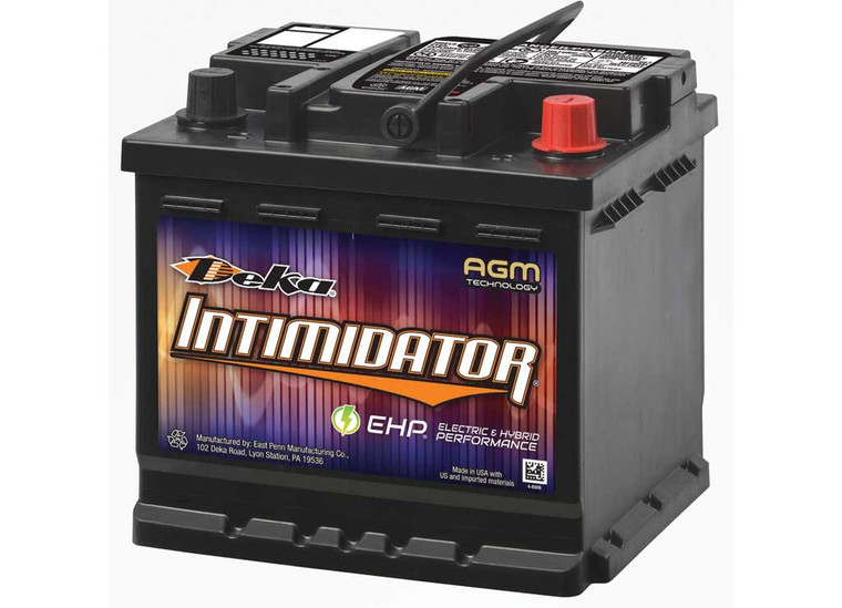 Deka Batteries - Intimidator Agm 12v Battery 535 Cca W/ Top Posts - 9A140R