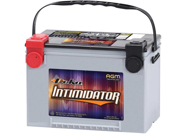 Deka Batteries - Intimidator Agm 12v Battery 750 Cca W/ Top & Side Posts - 9A78