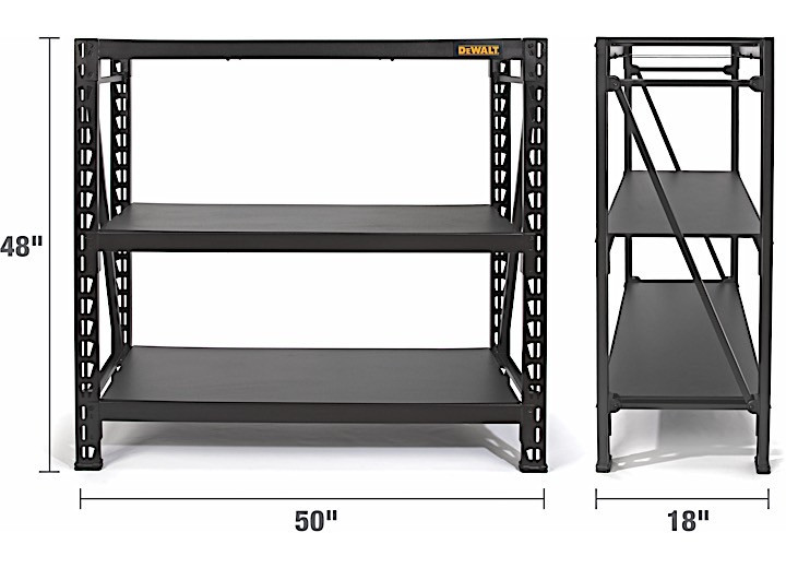 DeWalt - Dewaltrak  Dxst4500blk 4ft 3 Shelf Industrial Rack (black) - 41658