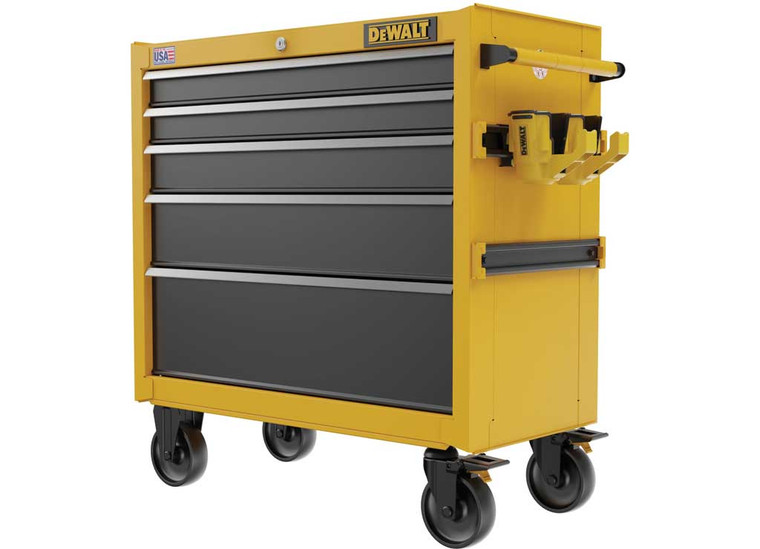 DeWalt Tools - 37in 5drawer Rolling Tool Cabinetblack/yellow - DWST37052