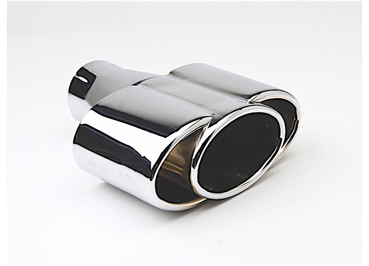 Different Trends - Triple Oval Round Ss Exhaust Tip 2.50in Id / 7.75inx3.25in Od - DT-25100