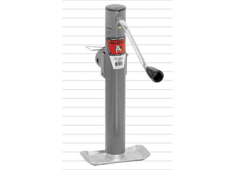 Draw-Tite - Swivel Jack Sidewind 15in Travel Weldon Tubular Mount 2000lb W/foot Plate - 158151