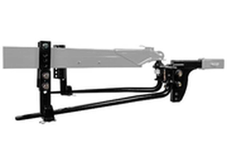 Draw-Tite - 8000lb Gtw/800lb Tw Round Bar Weight Distribution Kit W/integrated Sway Control - 49912