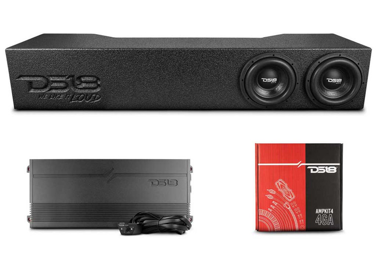 DS18 (SPIRIT ) - 19c Ram Truck Loaded2 X 8in Subwoofer Enclosure - EBM-FFPRAM19-2X8.LD