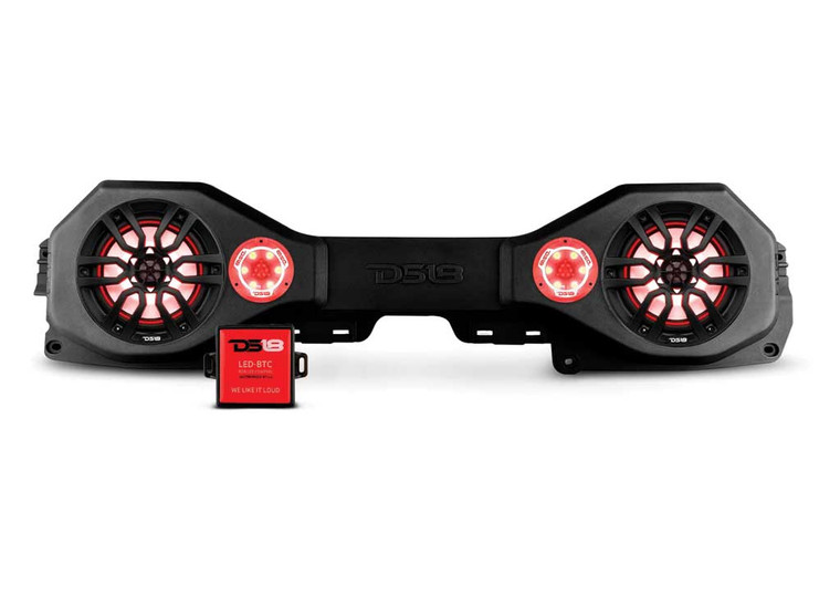 DS18 (SPIRIT ) - Jeep Jl/jlu/jt Plug & Play Package Black Sound Bar W/plastic Speaker Grilles - JLSBAR22LOADED-4