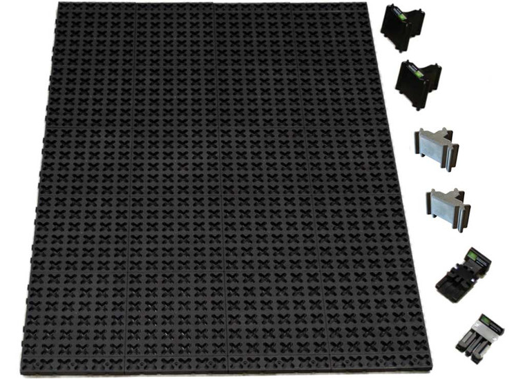 DU-HA - Truck Bed Organizer Slide Out Mat For Short Bed (5ft To 5.5ft) Black - TMAT-KIT-64X50