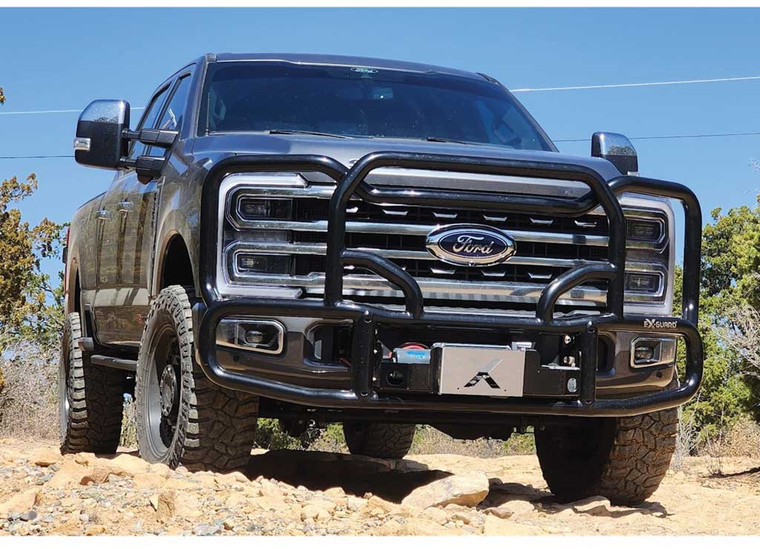 EX GUARD - Winch Box With Builtin Recovery Points For Fx & Hx Series Grille Guards - WB-9512-B