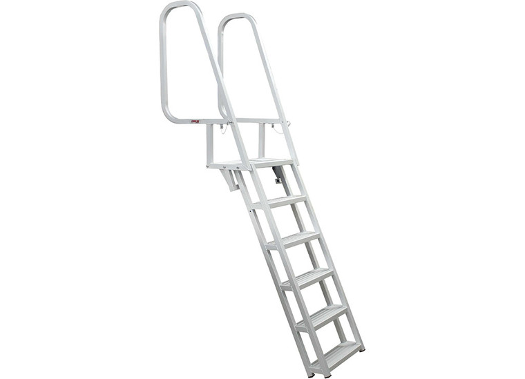 Extreme Max - Deluxe Flip Up Dock Ladder 6step Welded Steps - 3005.3919