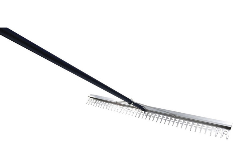 Extreme Max - 48in Commercialgrade Screening Rake For Beach And Lawn Care With 66in Handle - 3005.4236