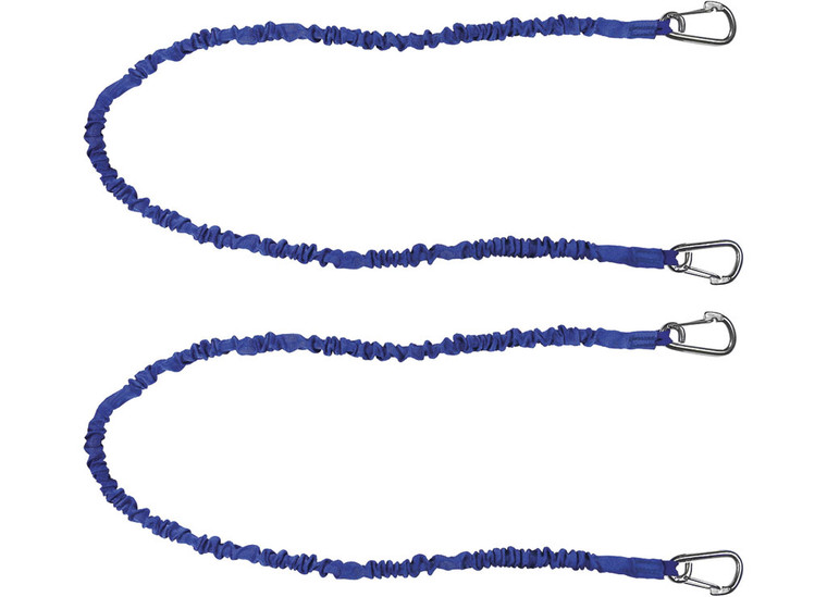 Extreme Max - 48in  Covered Bungee Cord W/8mmstainless Snaps 2pack Blue - 3006.2912