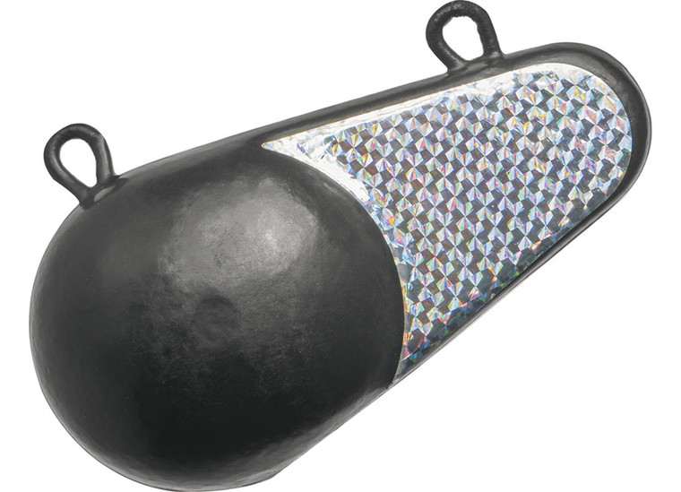 Extreme Max - 8 Lb. Cast Iron Keel Downriggerweight With Silver Flash - 3006.6885