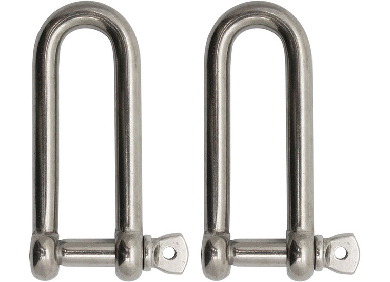 Extreme Max - Long D Shackle 1/4 Stainlessbulk 2pk - 3006.8201.2