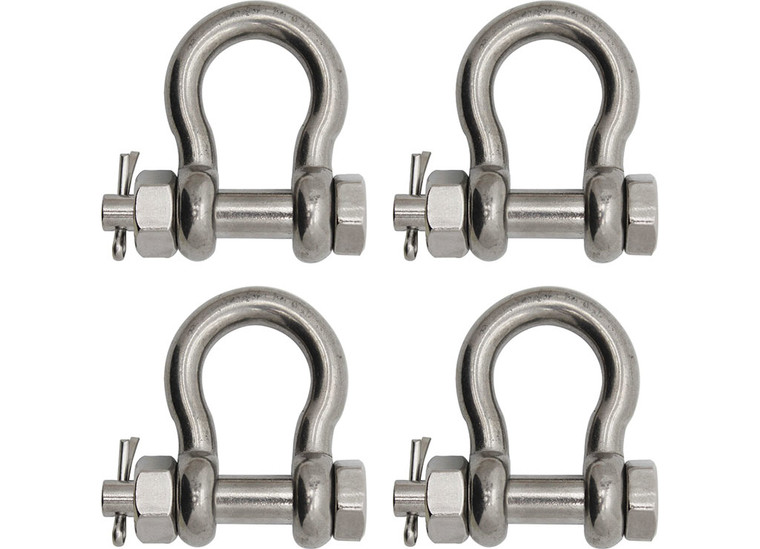 Extreme Max - Bolt Type Anchor Shackle 5/8stainless Bulk 4pk - 3006.8381.4