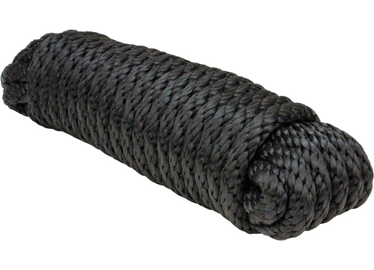 Extreme Max - Utility Rope 1/2x50' Blacksolid Braid Mfp - 3008.0031