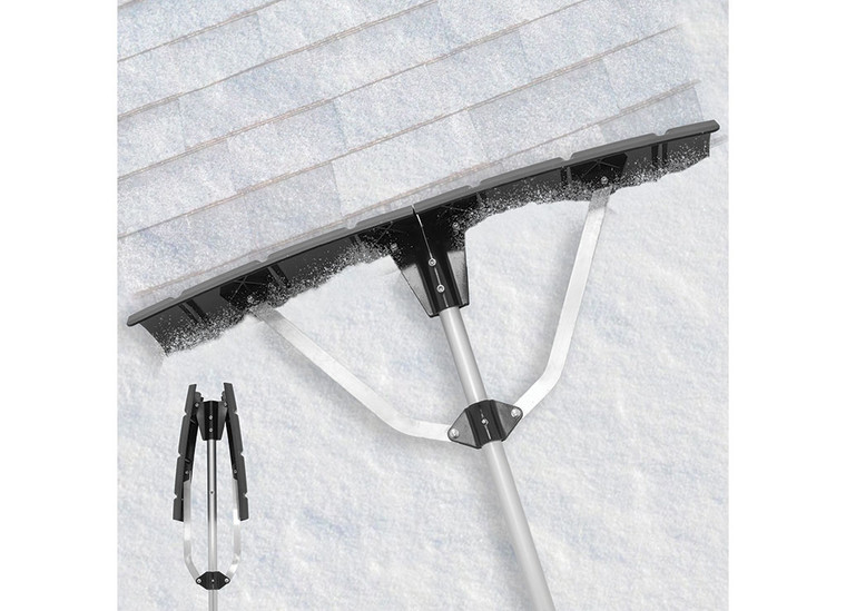 Extreme Max - Expandable Head Roof Rake With 17ft Extension - 5600.3292