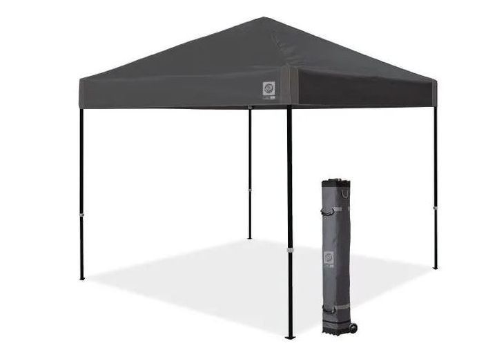 E-Z Up - Ez Up Ambassador Shelter 10ft By 10ft Steel Gray - AMB3SBKF10SG