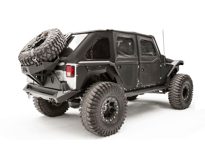 Fab Fours - 0719 Jeep Unlimited Rear Fender Flare Matte Black - JK1005-1