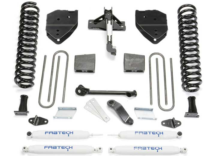 Fabtech - 17c Ford F250/f350 4wd Diesel 6in Basic Sys W/perf Shks - K2217
