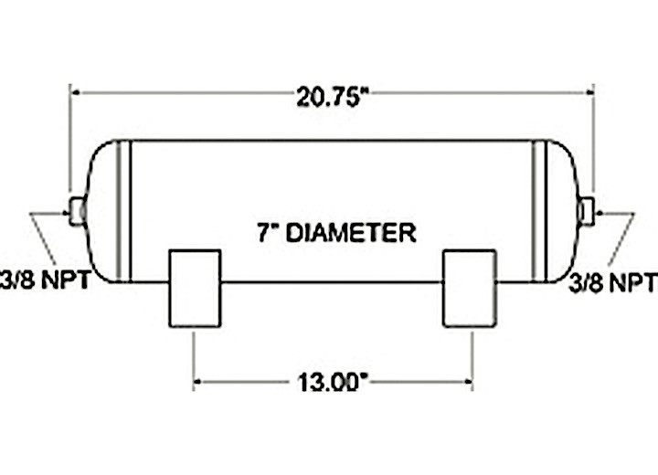 Firestone - Air Tank 3 Gal 3/8 Npt - 9229