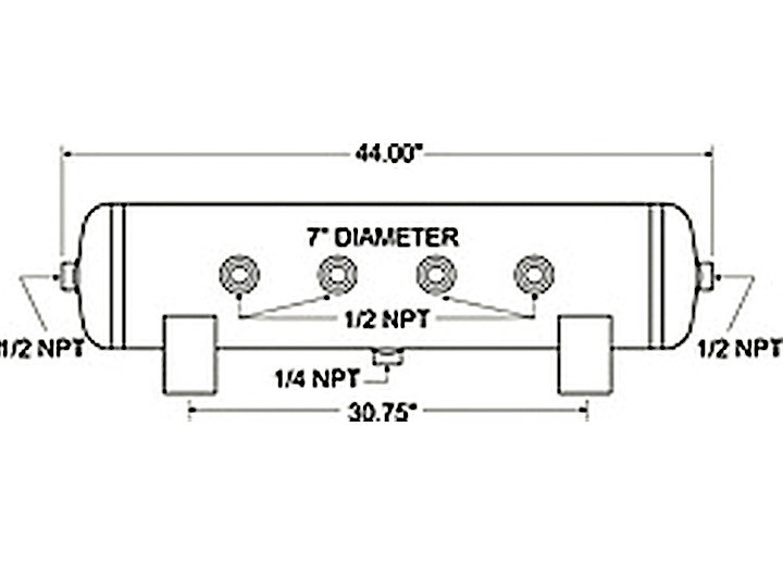 Firestone - Air Tank 19 Gal 7ports - 9277