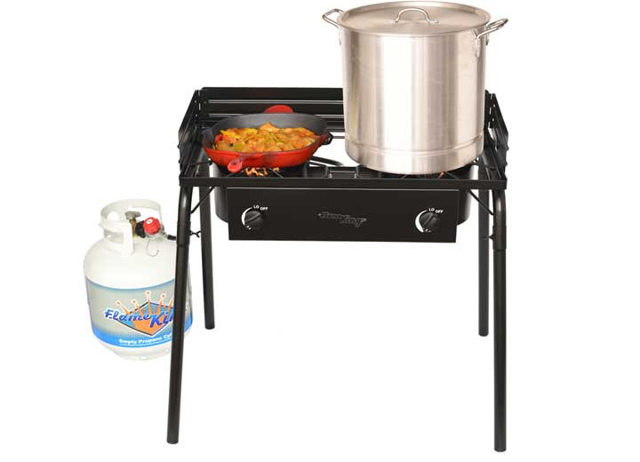Flame King - 60k Btu Double Burner Stove - YSN-DB60K