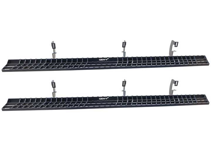 Gen-Y Hitch - 1524 F150/1724 F250/f350 Crew Cab Length Grip Step Running Boards W/ Brackets - GH-25003