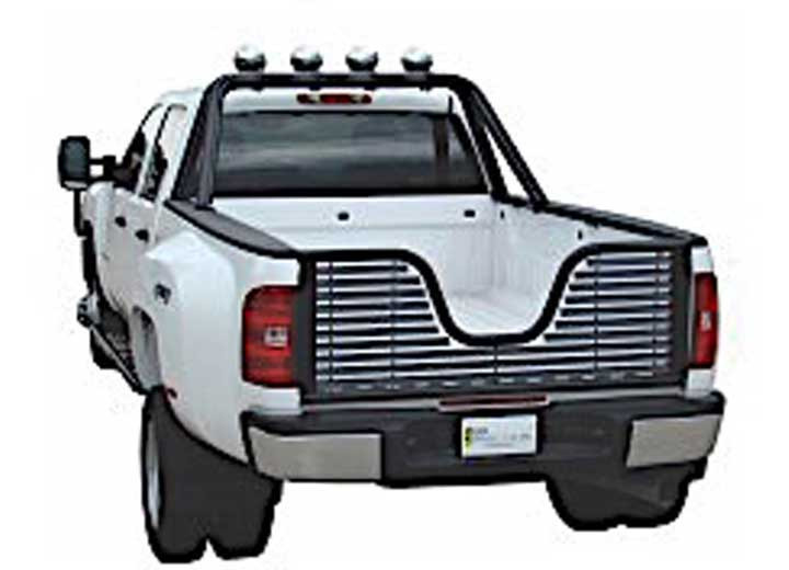 Go Industries - 07c Silverado/sierra (new Body) Black Louvered Vgate Tailgate - 6135