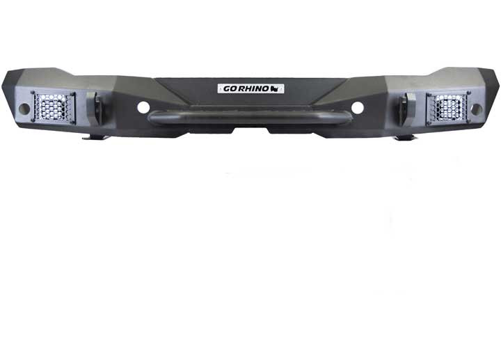 Go Rhino - 21c Wranger Jl/jlu Rockline Rear Full Width Bumper Textured Black - 371200T