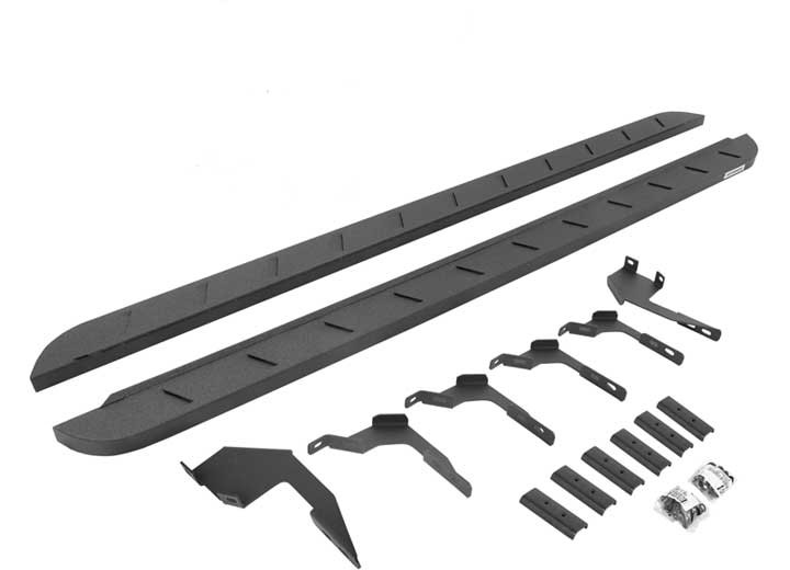 Go Rhino - 19c Ranger Crew Cab 80in Rb10 Slim Running Boards Bedliner Coating Complete Set - 63036880ST