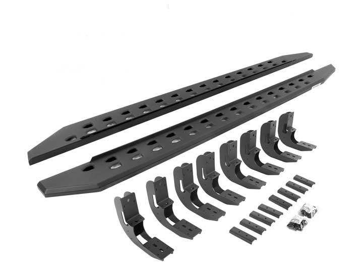 Go Rhino - 19c Silv/sierra 1500 Crew Cab 87in Rb10 Slim Line Running Boards Complete Set - 69404887SPC