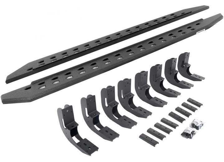 Go Rhino - 19c Silv/sierra 1500 Crew Cab 87in Rb20 Slim Line Running Boards Complete Set - 69404887ST