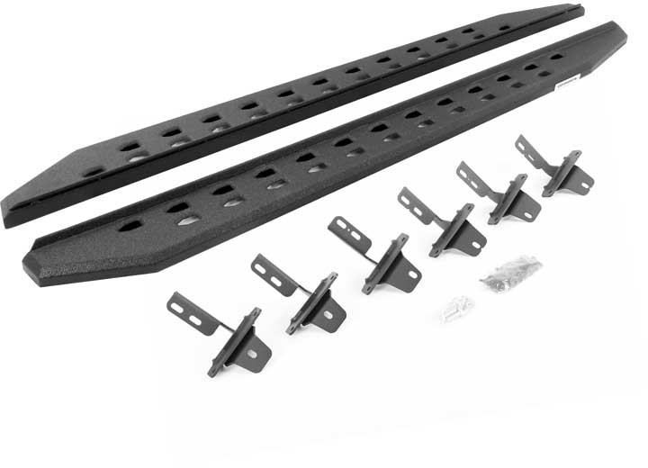 Go Rhino - 21c Bronco(excl Sport)73in Rb20 Slim Line Running Boards Bedliner Coating Complete Set - 69412973ST