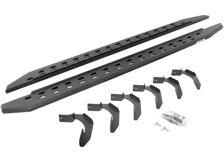 Go Rhino - 0414 F150 Super Crew 87in Rb20 Slim Line Running Boards Complete Set - 69415087ST