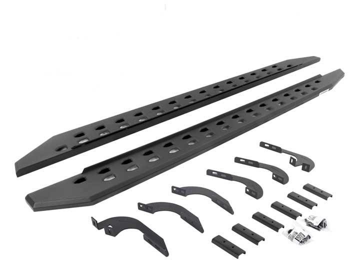 Go Rhino - 05c Tacoma Double Cab 87in Rb10 Slim Line Running Boards Complete Set - 69442987SPC