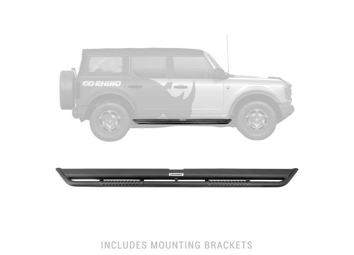 Go Rhino - 21c Bronco Dominator Extreme Ds Sidestepscomplete Kit:sidestep+brackets Textur - DS4129T