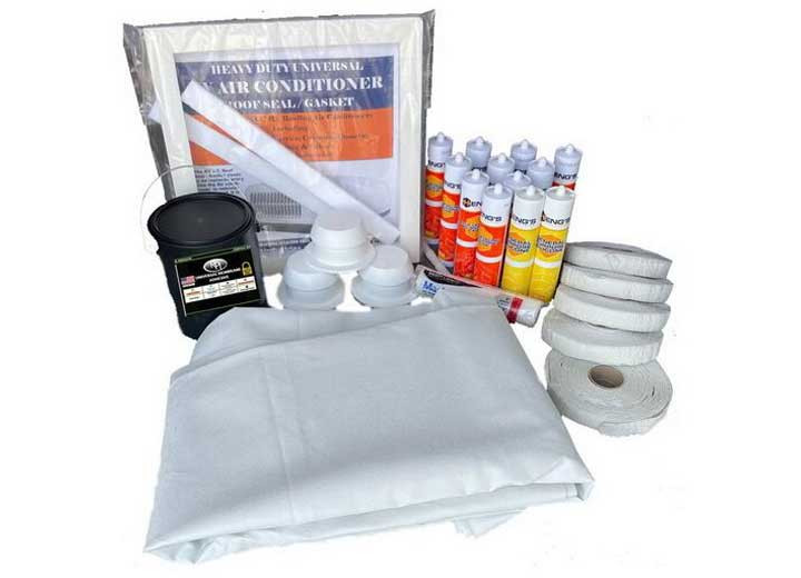 Heng's - Folded Tpo Membrane Plus Installation Kit  Deluxe  9ft 6in X 29ft  White - 9629TFKITW