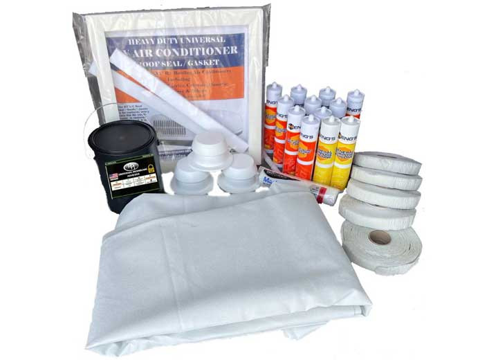 Heng's - Folded Tpo Membrane Plus Installation Kit  Deluxe  9ft 6in X 38ft  White - 9638TFKITW