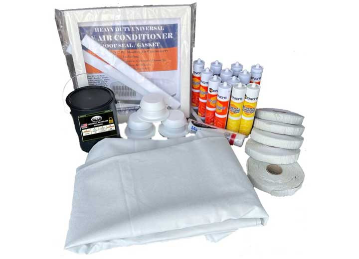 Heng's - Folded Tpo Membrane Plus Installation Kit  Deluxe  9ft 6in X 42ft  White - 9642TFKITW