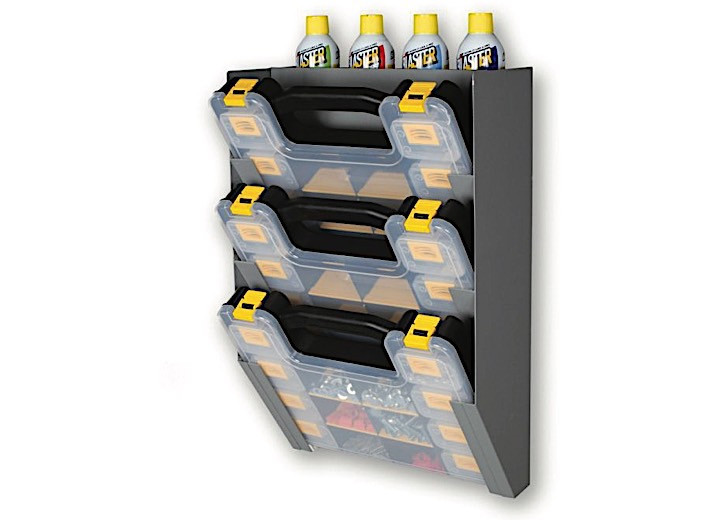 Holman - Hanging 3 Tote Holder (includes 3x 40350 Totes) - 40370